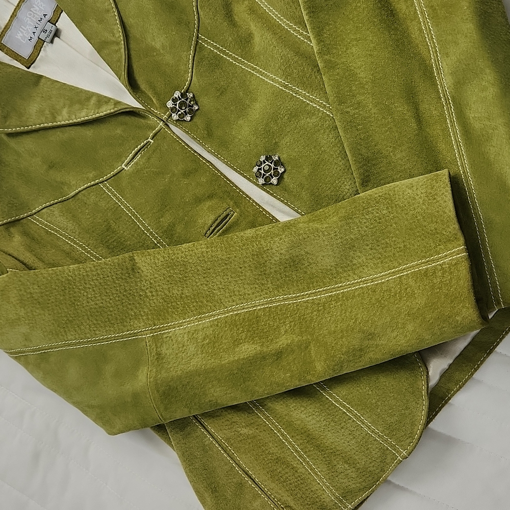 Wilsons leather maxima jacket Size S Color lime green - Picture 6 of 10